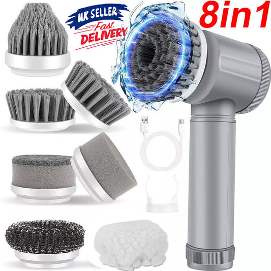 8 in 1  Rechargeable Cleaning Brush