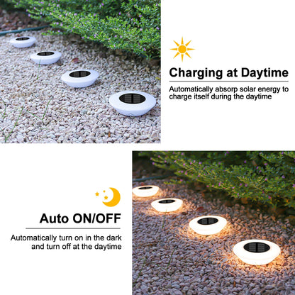 Solar Powered Outdoor Lawn Light 14LED Beads Waterproof Ground Plug Lamp for Garden Pathway Patio Camping Xmas Decor Lighting