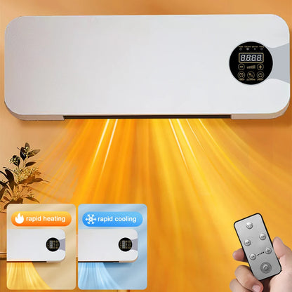 New Fan Heater Wall Mounted Electric Heater Heater Warm Air Cold Air Dual Mode with Remote Control Heater Air Conditioner