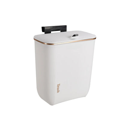 【Lifeideas】Kitchen Bathroom Hanging Waste Bin with Lid Wall Mounted Garbage Can for Cabinet Under Sink Waste Garbage Compost B
