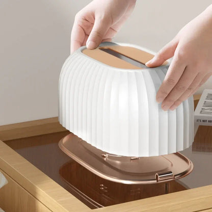 Fashion Luxury Water Corrugated Spring Lifting Tissue Box Multifunctional Desktop Wall Hanging Dual-purpose Paper Box Home Decor