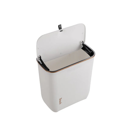 【Lifeideas】Kitchen Bathroom Hanging Waste Bin with Lid Wall Mounted Garbage Can for Cabinet Under Sink Waste Garbage Compost B