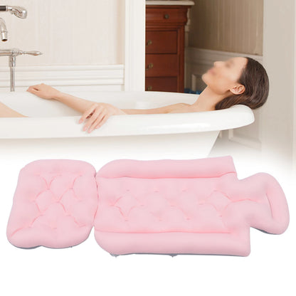 Full Body Bath Pillow, Luxury Bath Cushion with 192 Suction Cups, Bath Pillows for Tub for Head and Neck Support,10 Suction Cups