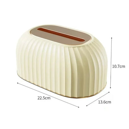 Fashion Luxury Water Corrugated Spring Lifting Tissue Box Multifunctional Desktop Wall Hanging Dual-purpose Paper Box Home Decor