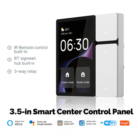 WiFi for Tuya Multi-functional Touch Screen Control Panel IR Remote Control Central Controller for Intelligent Scenes Smart Home