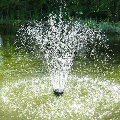 Solar Water Fountain Pump with Nozzles Solar Fountain Pond Pump Kit Solar Water Pump Kit for Garden Pool Pond Aquarium Fountain