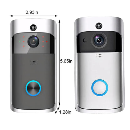 WIFI Video Doorbell HD Smart Home Wireless WIFI Doorbell Camera Security Video Intercom IR Night Vision AC Battery Operated Hous