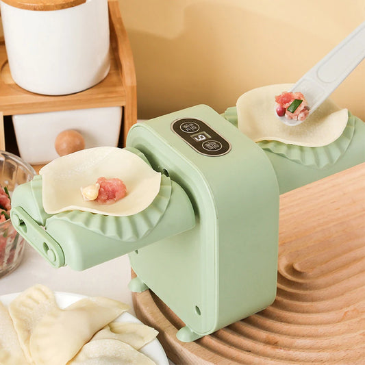 Dumpling Press Automatic Mould Dumpling Maker Wrap Two At A Time Simple Fast Operation for Pressing Dumpling Skin Wrapper Mould