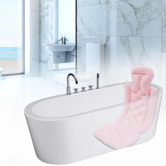 Full Body Bath Pillow, Luxury Bath Cushion with 192 Suction Cups, Bath Pillows for Tub for Head and Neck Support,10 Suction Cups