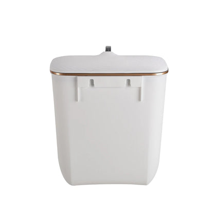 【Lifeideas】Kitchen Bathroom Hanging Waste Bin with Lid Wall Mounted Garbage Can for Cabinet Under Sink Waste Garbage Compost B