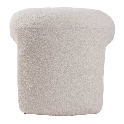 Modern Teddy Bear Fur Footstool