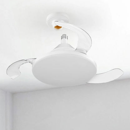 30/60W Lighted Ceiling Fan Ultra-quiet Invisible With Remote Control Retractable Blades Hall Screw Fan Light LED Chandelier Fan