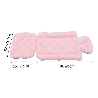 Full Body Bath Pillow, Luxury Bath Cushion with 192 Suction Cups, Bath Pillows for Tub for Head and Neck Support,10 Suction Cups