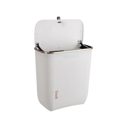 【Lifeideas】Kitchen Bathroom Hanging Waste Bin with Lid Wall Mounted Garbage Can for Cabinet Under Sink Waste Garbage Compost B