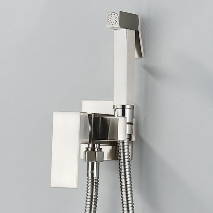 Matte Black Bidet Shower Faucet Solid Brass Bidet Faucet Muslim Ducha Higienica Hot Cold Water Mixer Tap Toilet Faucets